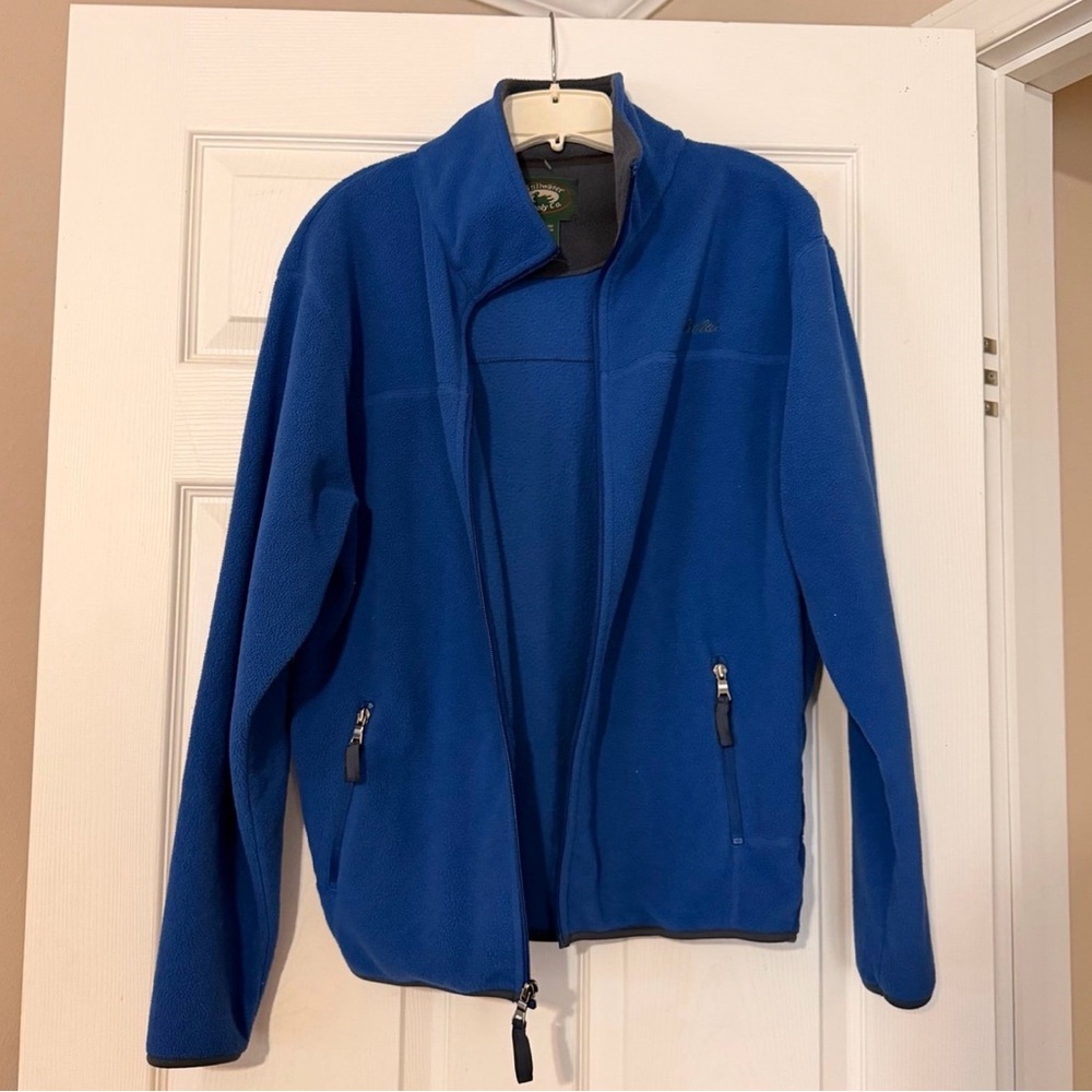 STILLWATER SUPPLY CO. CABELA'S soft shell jacket- small blue